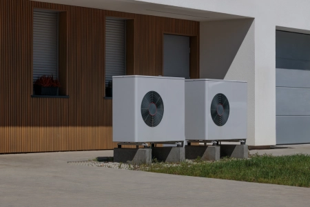 Thermodynamic processes in air source heat pump