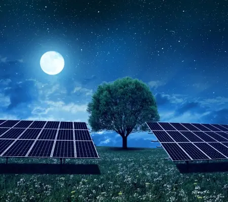 Solar energy at night